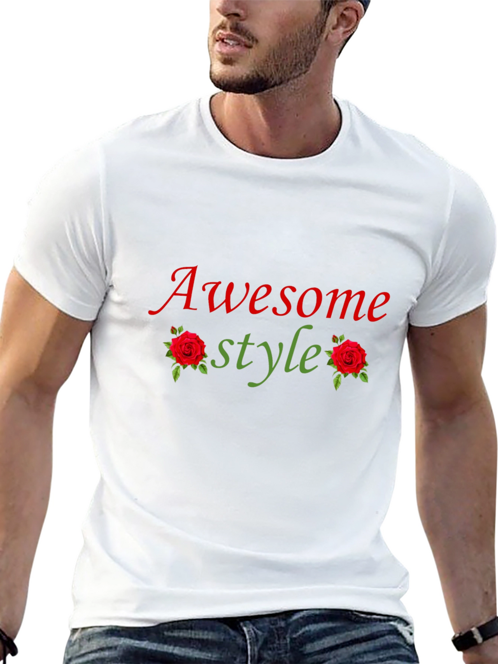 Awesome Style Graphic Tee - Black T-Shirt