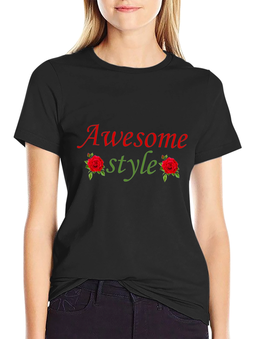 Awesome Style Graphic Tee - Black T-Shirt