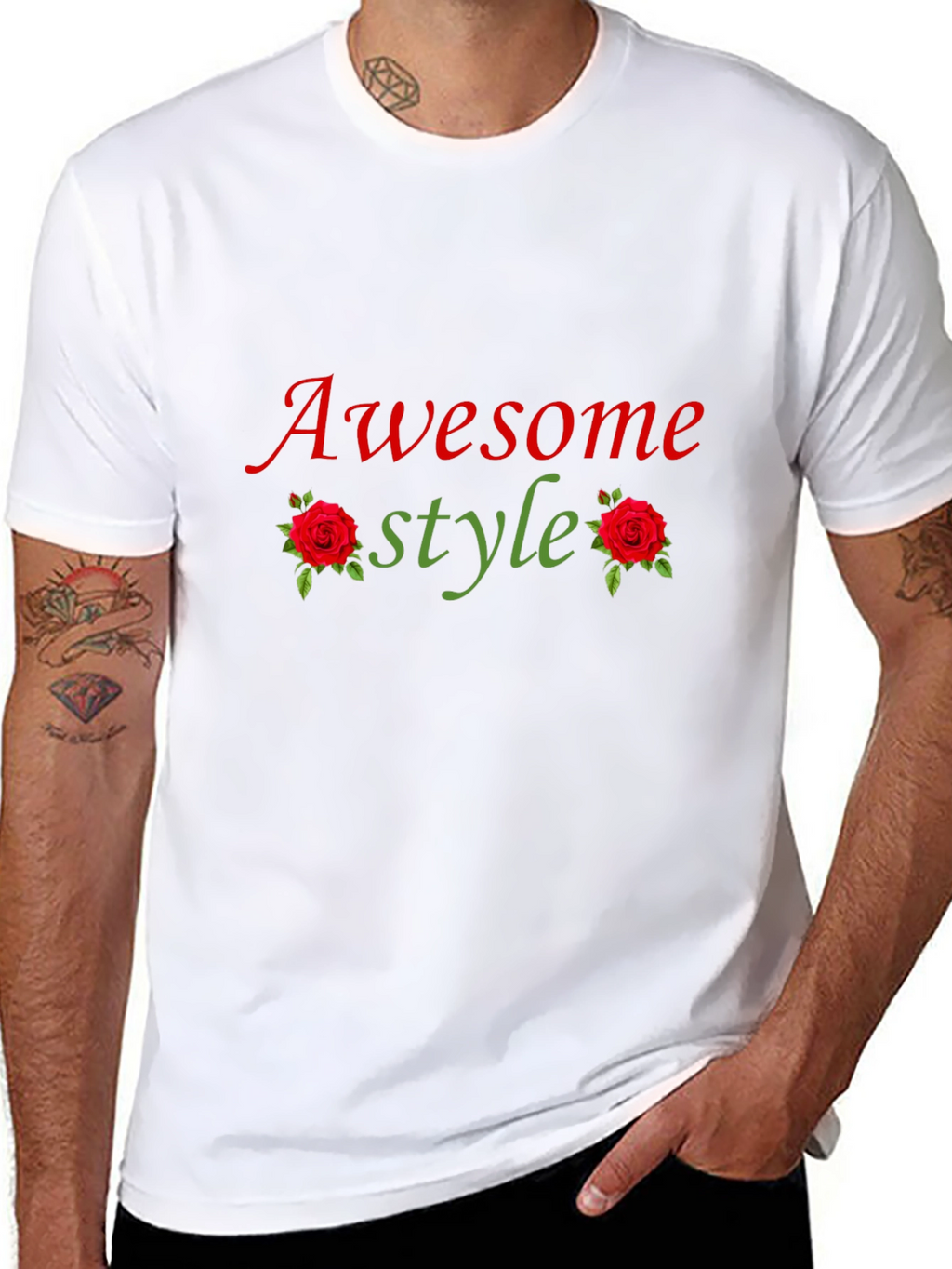 Awesome Style Graphic Tee - Black T-Shirt