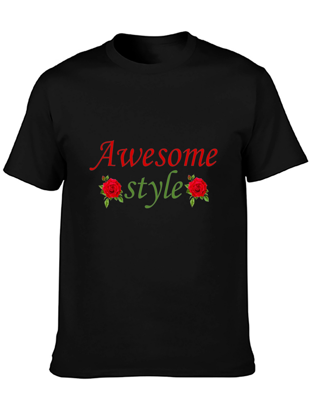 Awesome Style Graphic Tee - Black T-Shirt