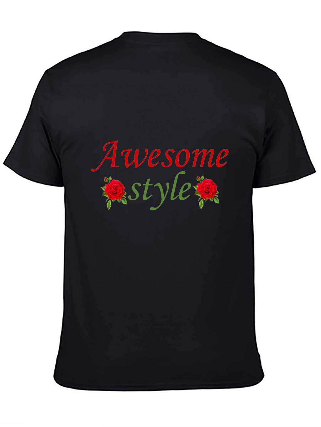 Awesome Style Graphic Tee - Black T-Shirt