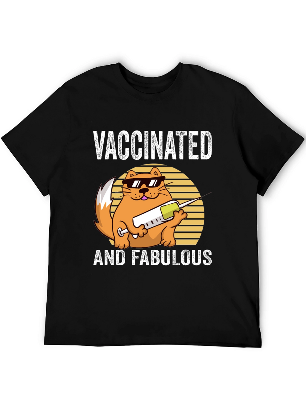 Vaccinated and Fabulous Cat T-Shirt