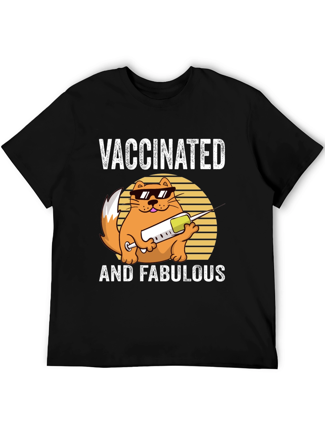 Vaccinated and Fabulous Cat T-Shirt