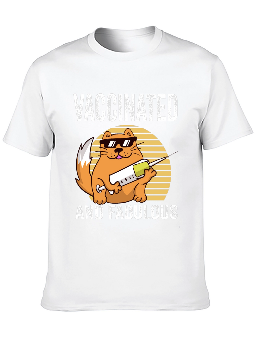 Vaccinated and Fabulous Cat T-Shirt