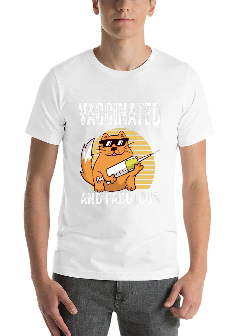 Vaccinated and Fabulous Cat T-Shirt