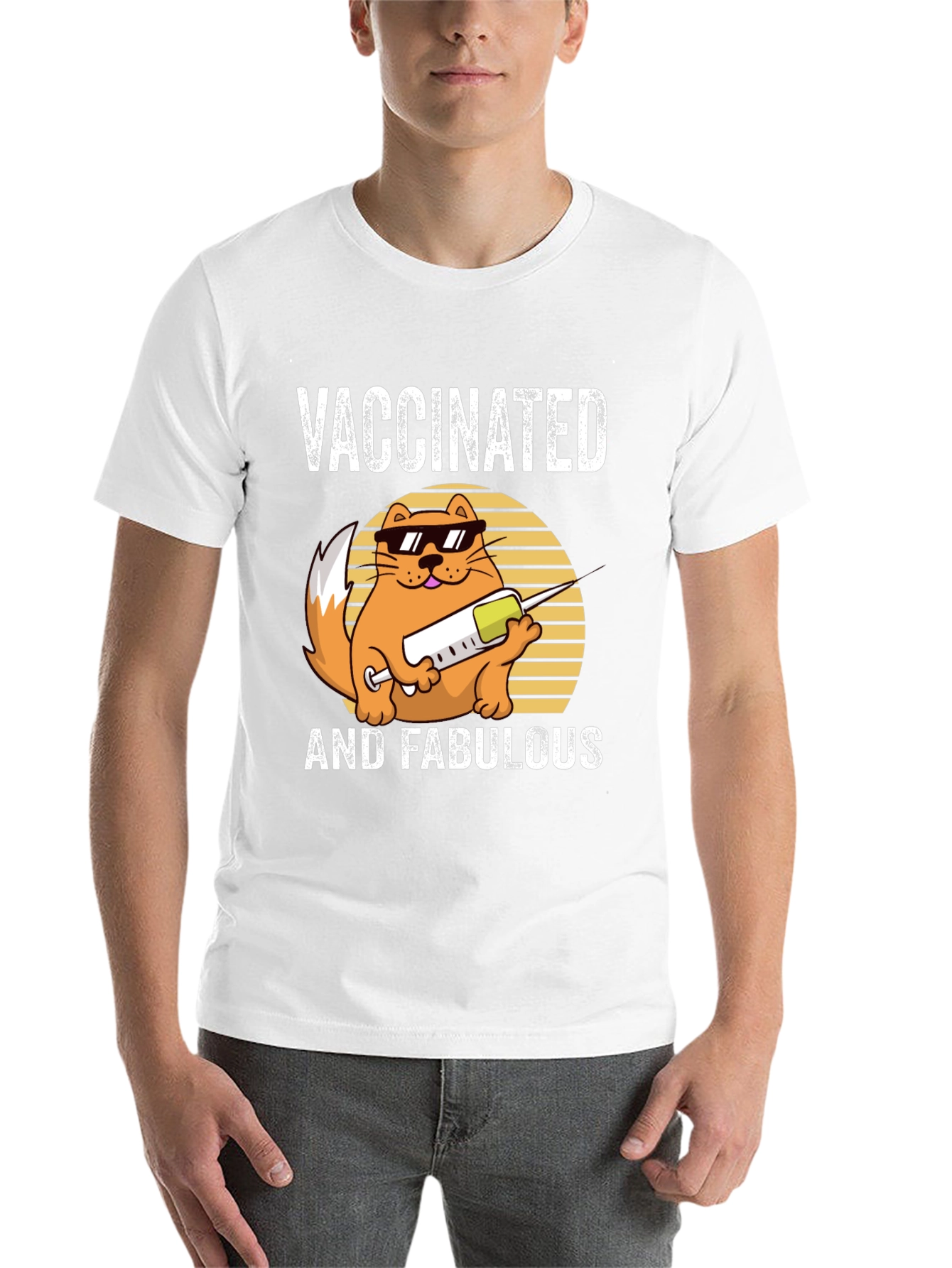 Vaccinated and Fabulous Cat T-Shirt