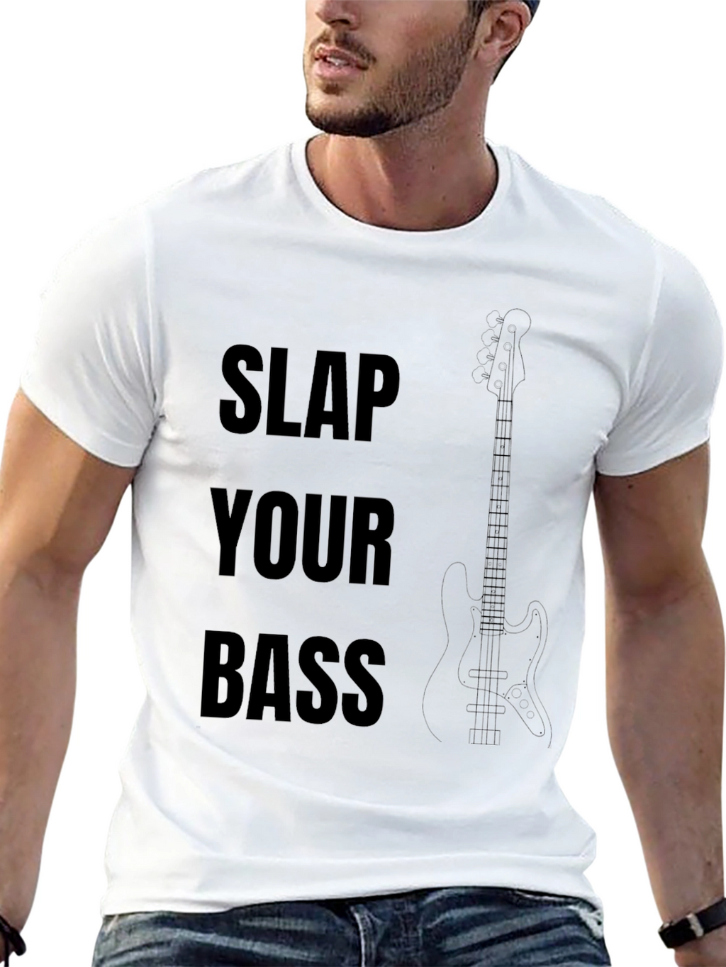 Slap Your Bass Graphic T-Shirt - Musician Tee