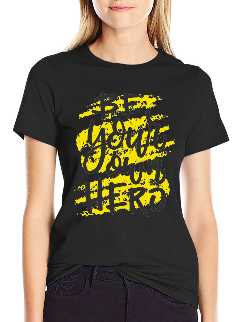 Be Your Own Hero Graphic Tee - Black
