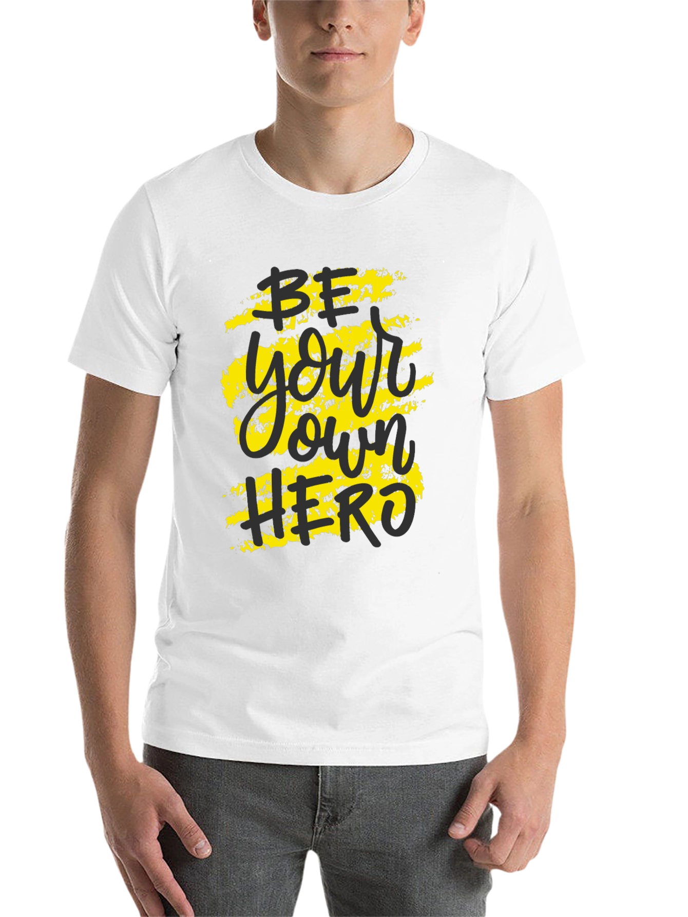 Be Your Own Hero Graphic Tee - Black
