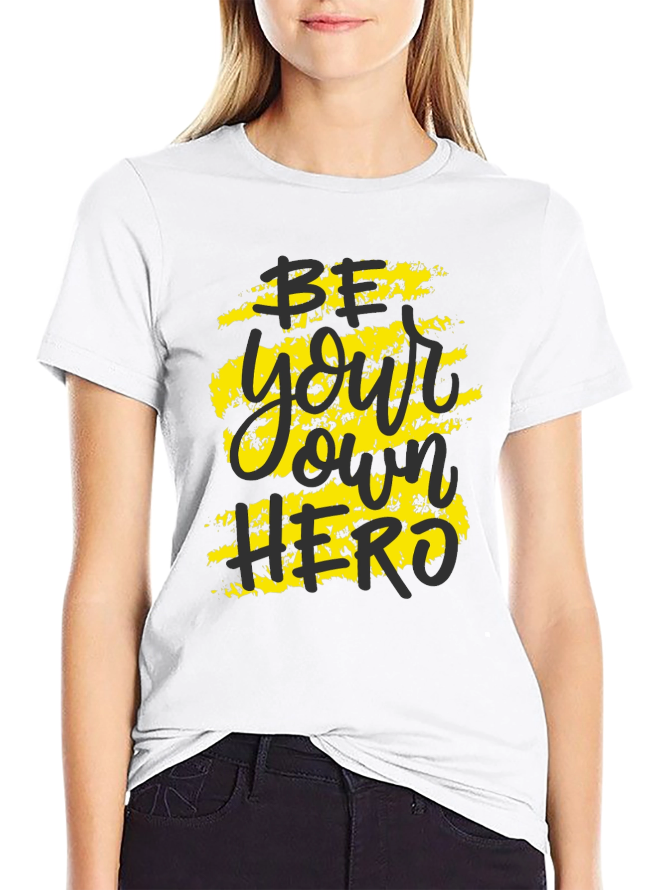 Be Your Own Hero Graphic Tee - Black