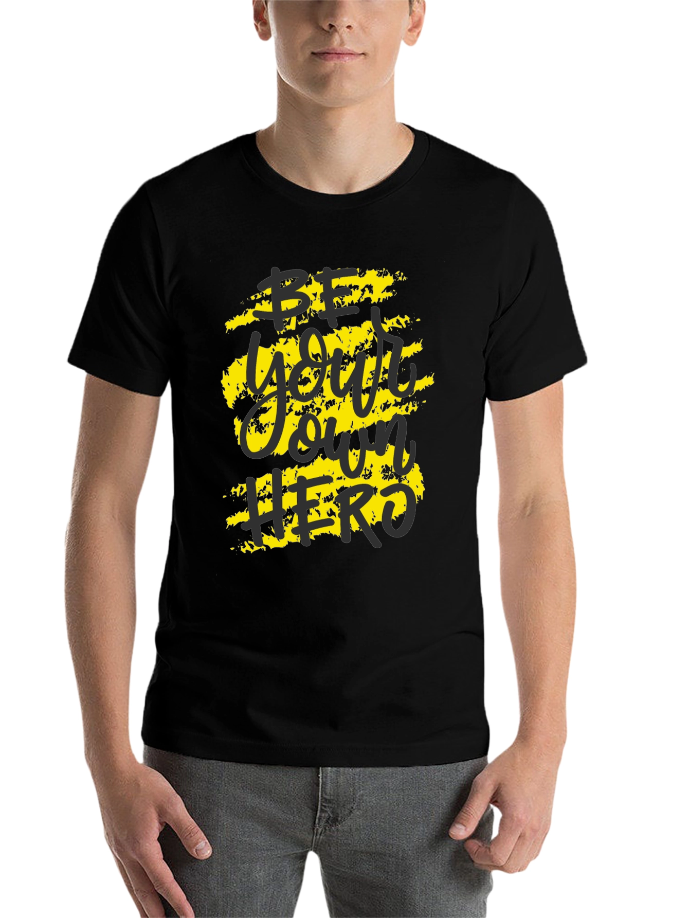 Be Your Own Hero Graphic Tee - Black