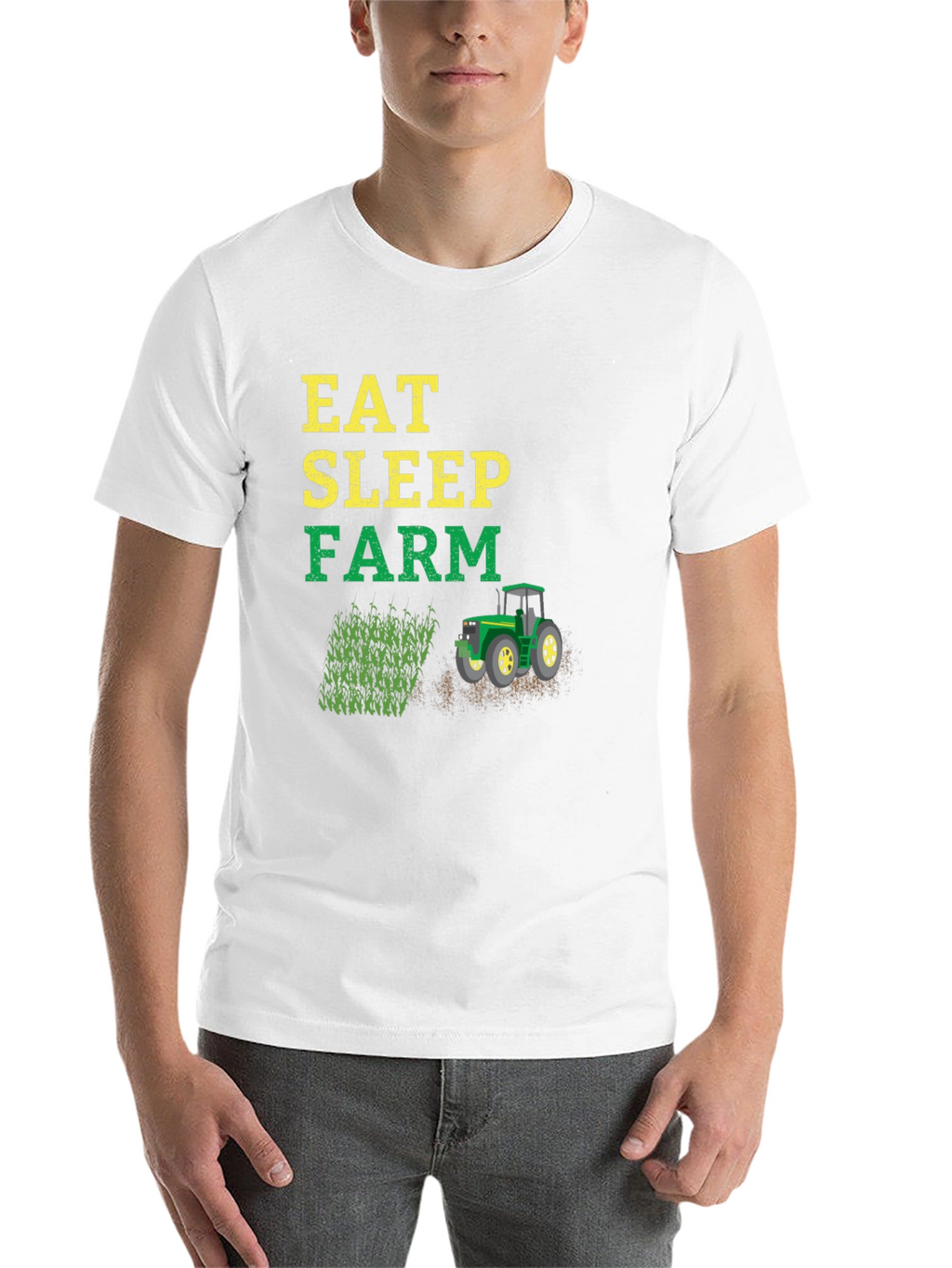 Eat Sleep Farm T-Shirt | Farmer Graphic Tee