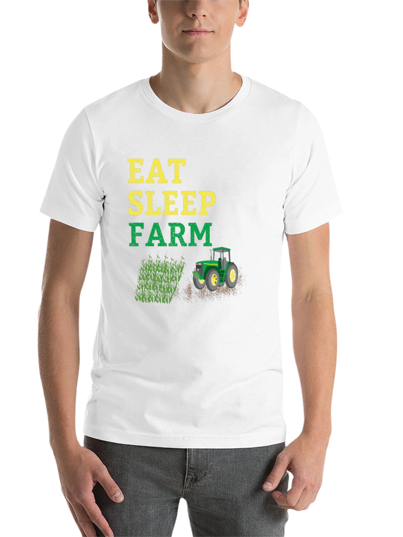 Eat Sleep Farm T-Shirt | Farmer Graphic Tee