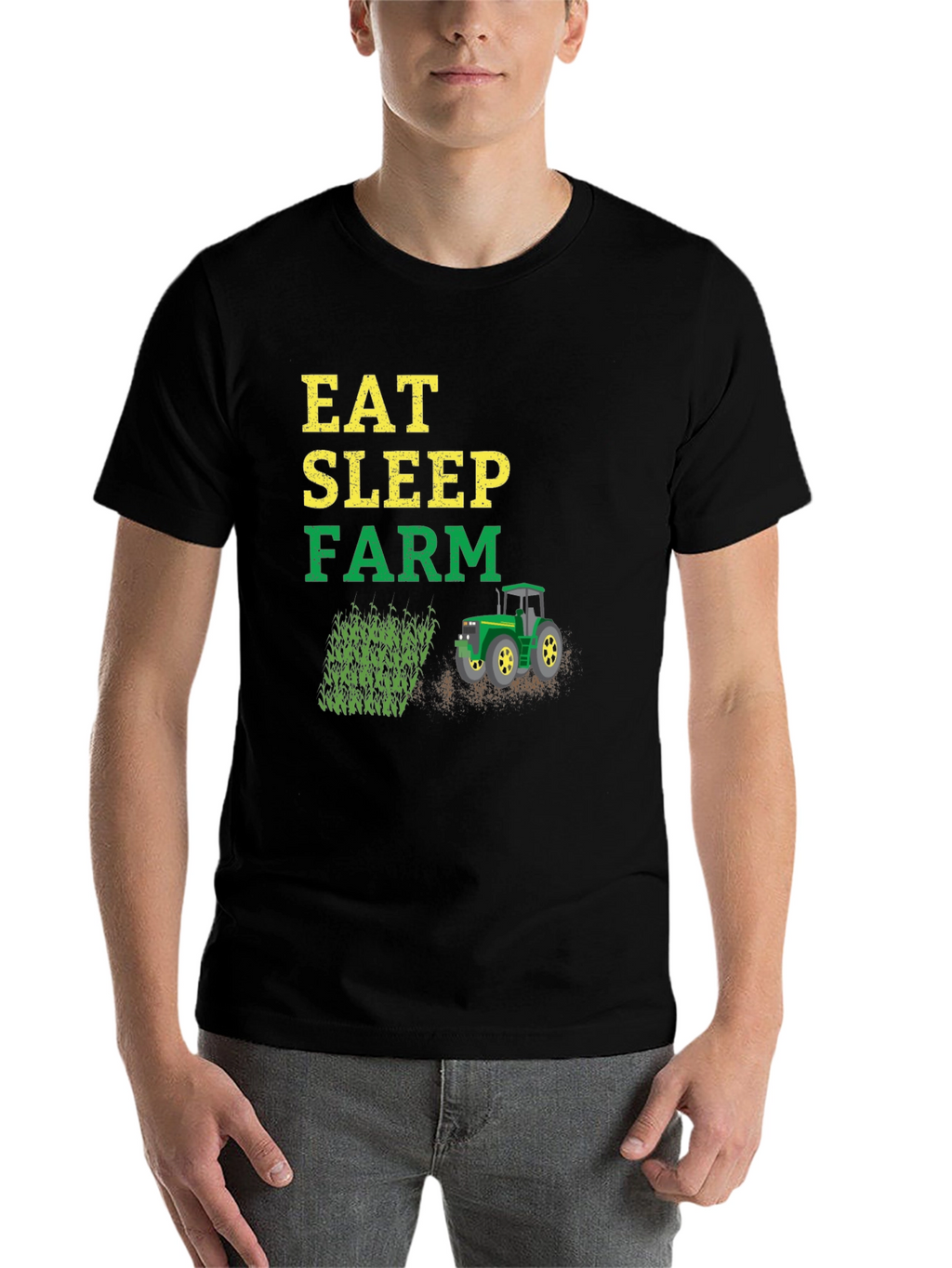 Eat Sleep Farm T-Shirt | Farmer Graphic Tee