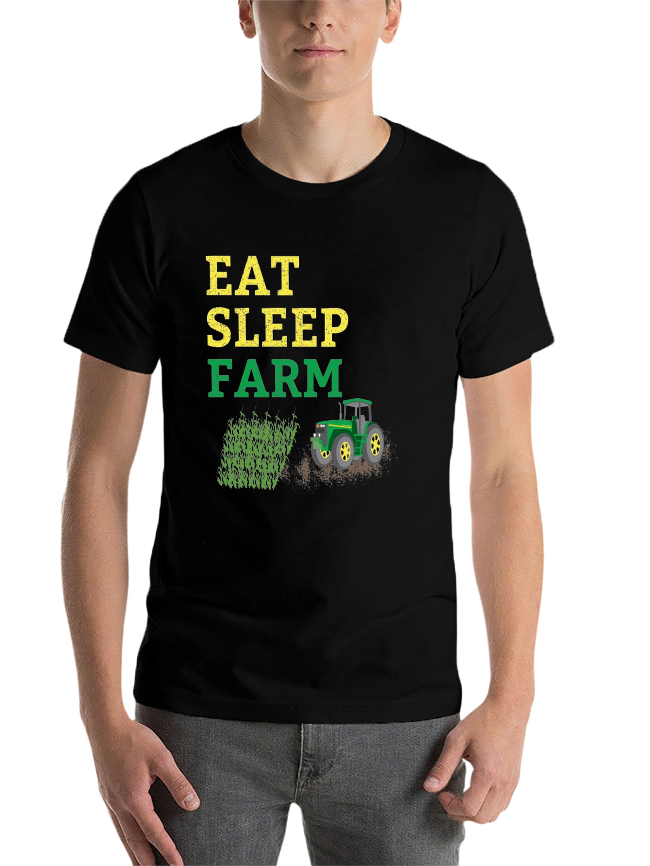 Eat Sleep Farm T-Shirt | Farmer Graphic Tee