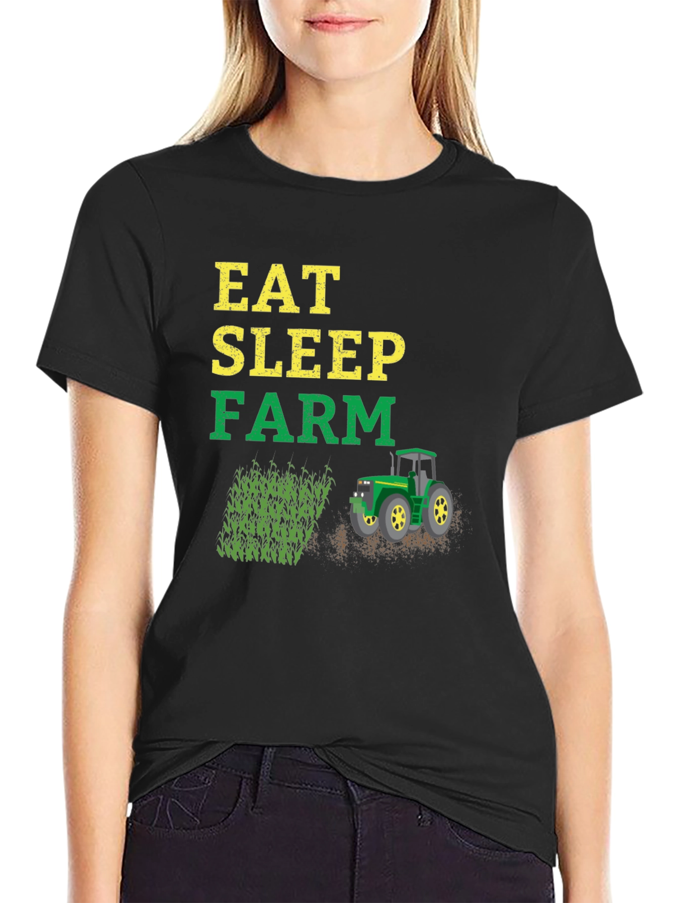 Eat Sleep Farm T-Shirt | Farmer Graphic Tee