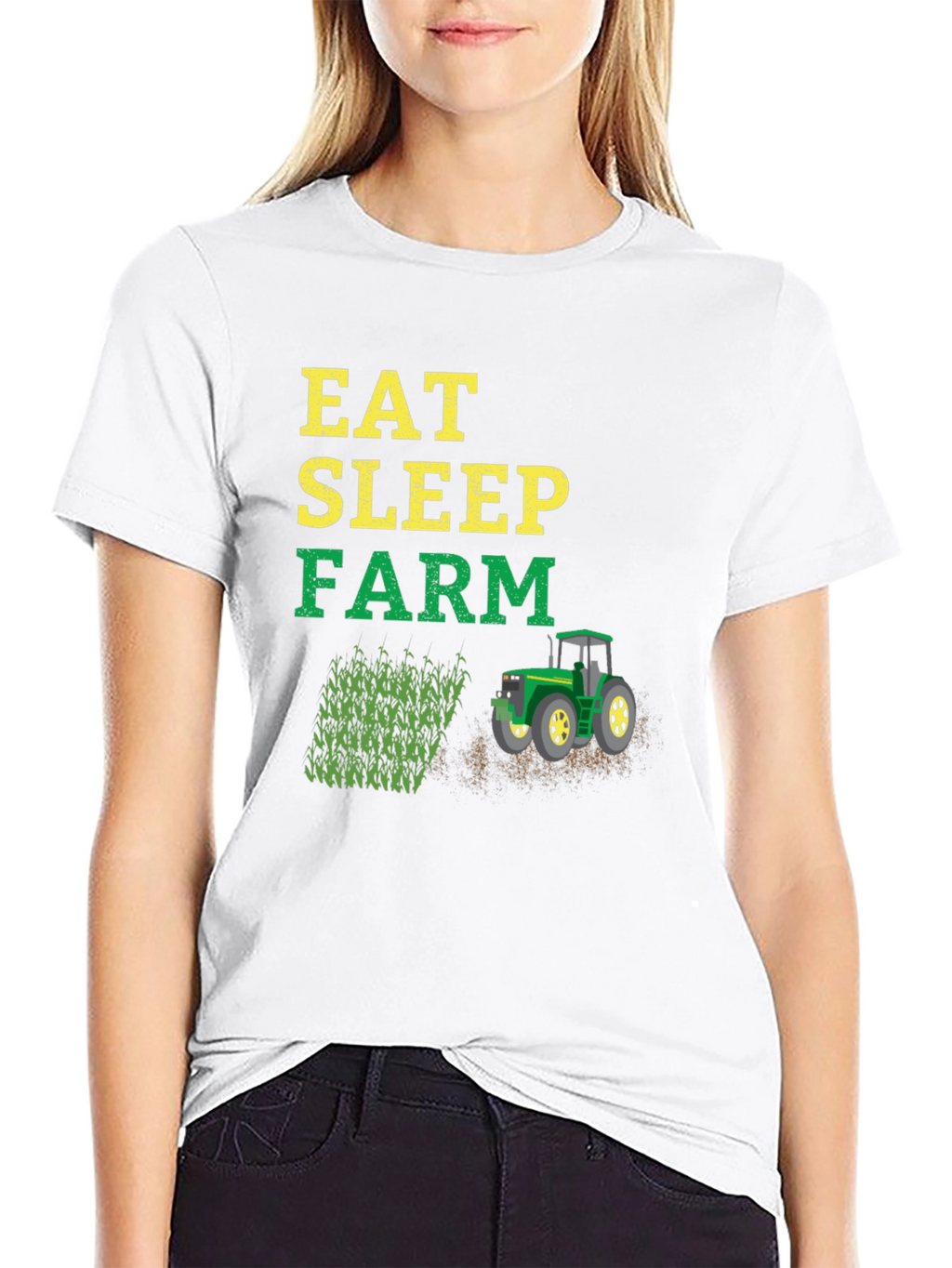 Eat Sleep Farm T-Shirt | Farmer Graphic Tee