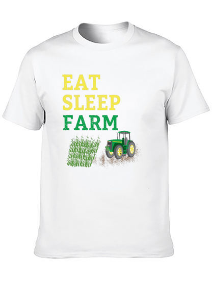 Eat Sleep Farm T-Shirt | Farmer Graphic Tee