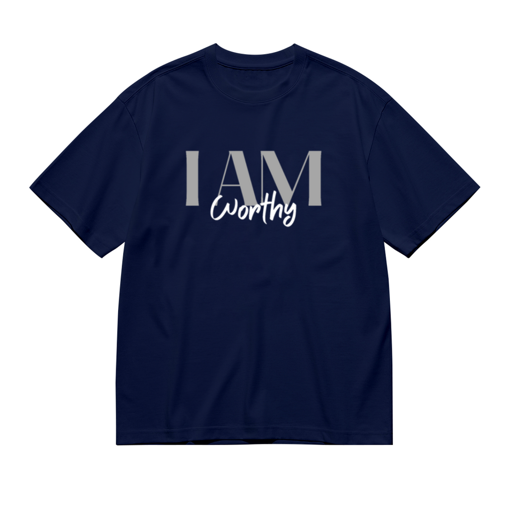 I Am Worthy Positive Affirmation Tee, Soft Inspirational Daily Casual Top For Women