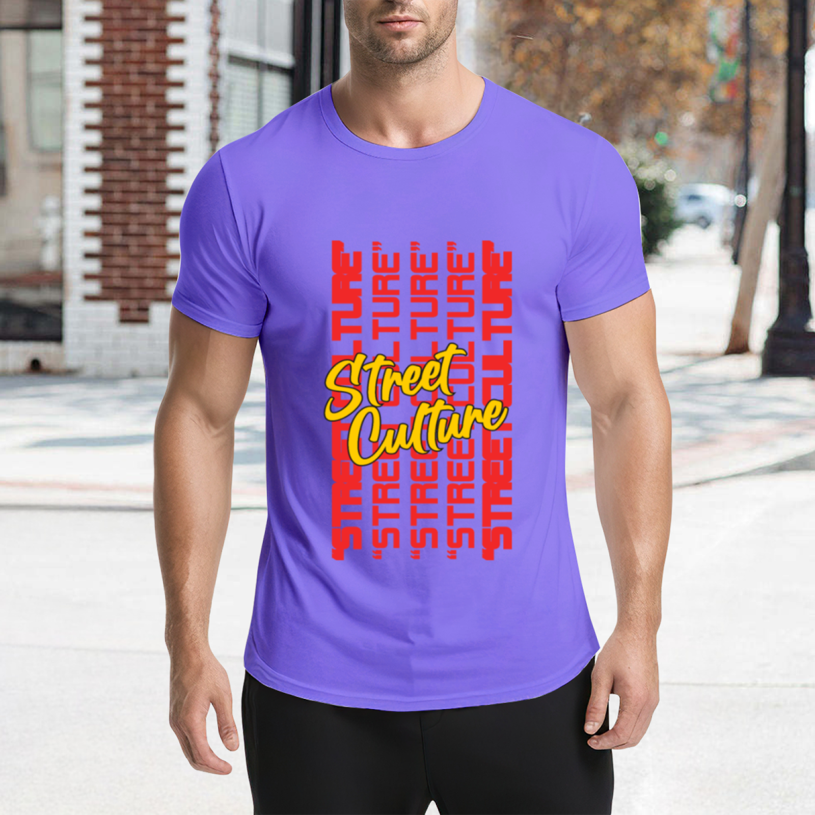 Street Culture Graffiti Typography Trendy T-Shirt