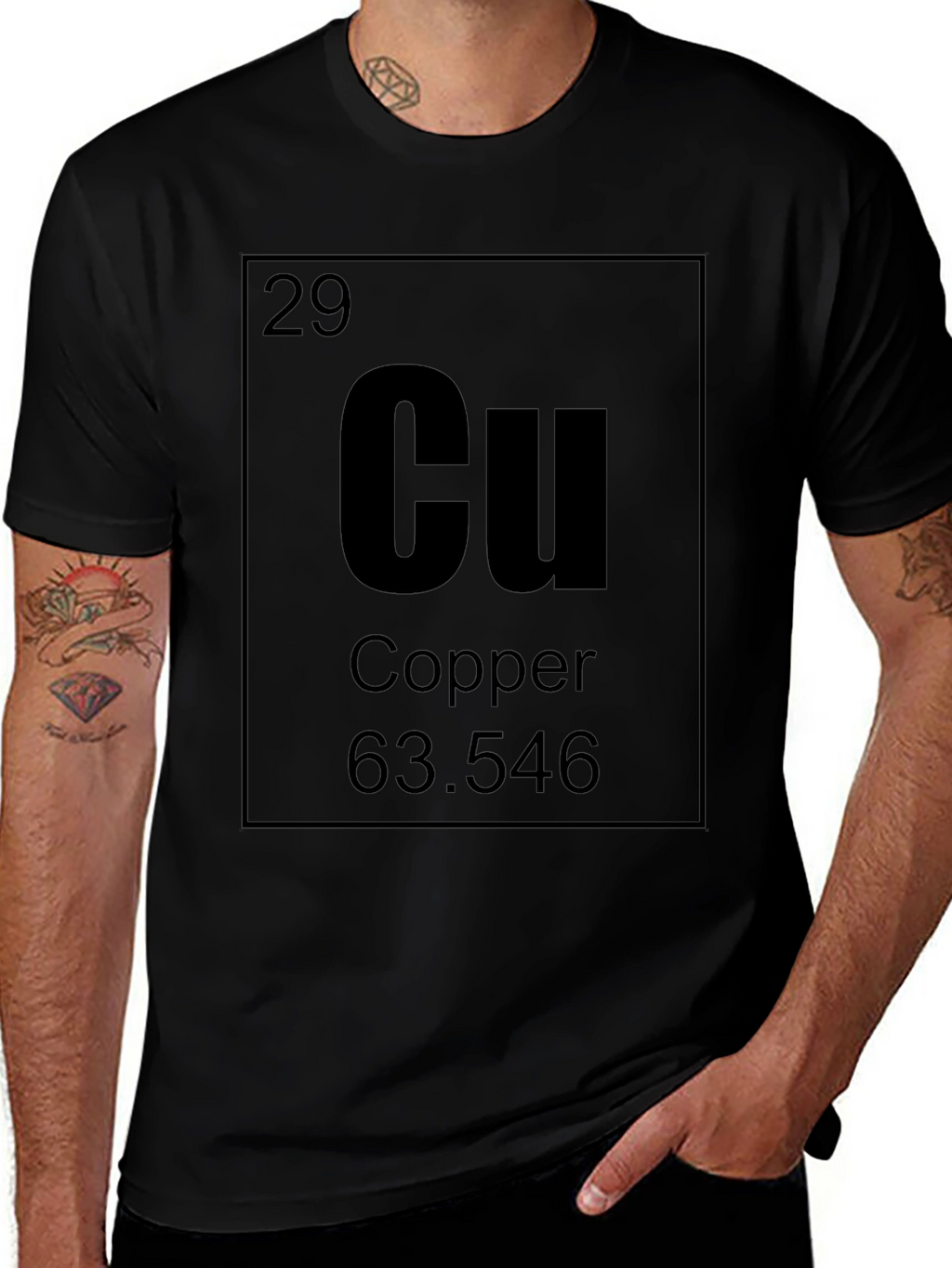 Copper Element T-Shirt - Periodic Table Chemistry Tee