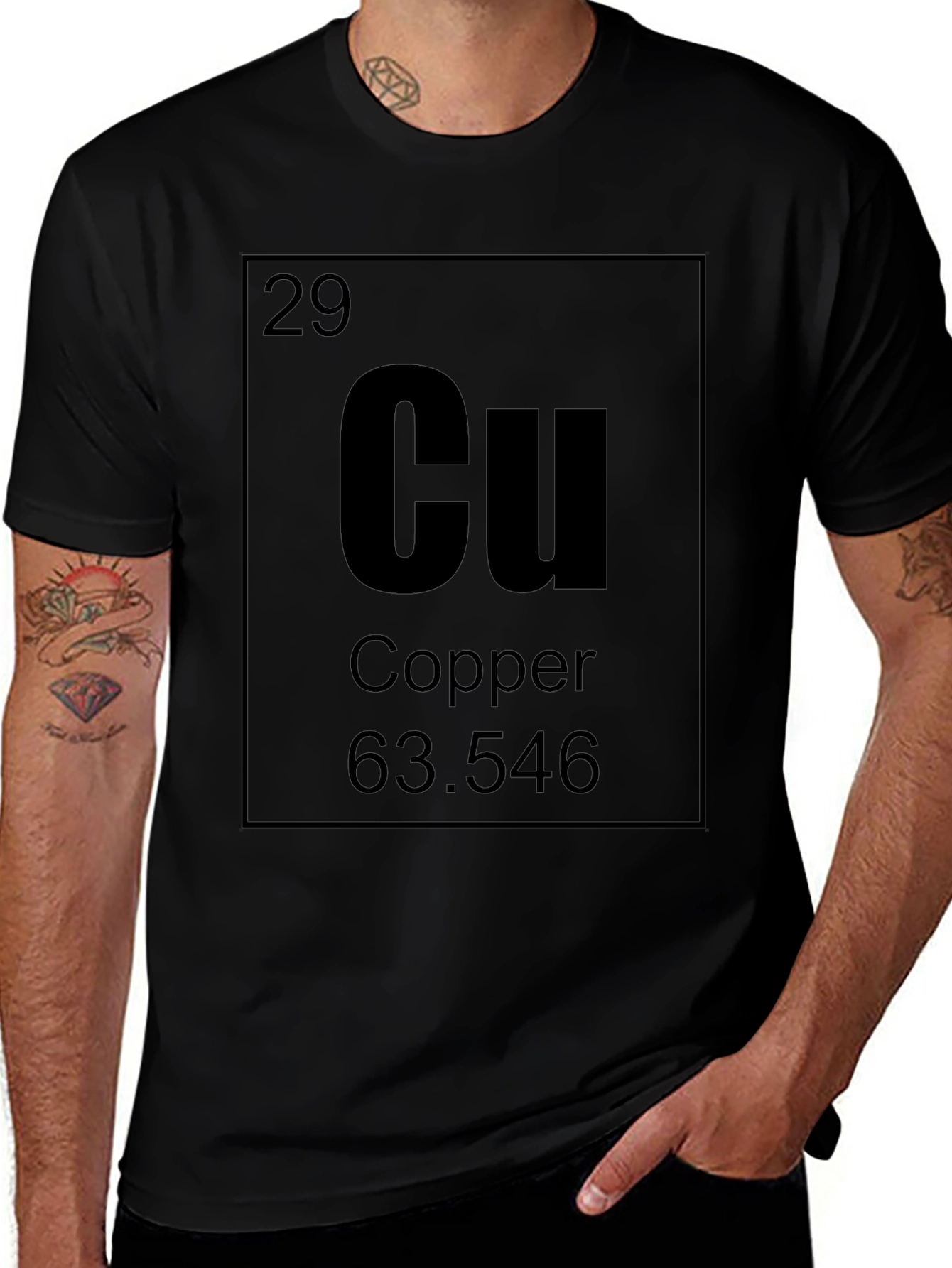 Copper Element T-Shirt - Periodic Table Chemistry Tee