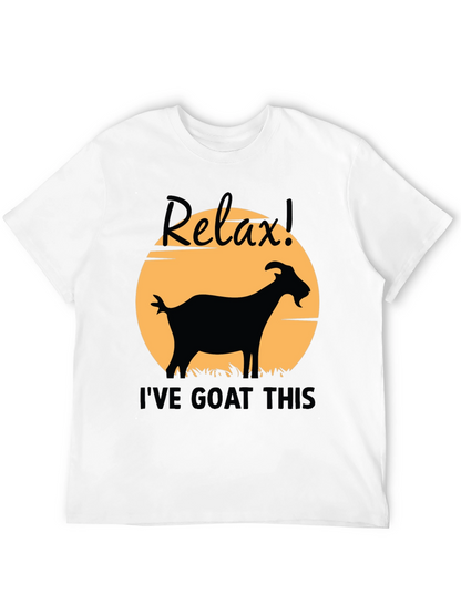 Relax! Ive Goat This Black Graphic T-Shirt