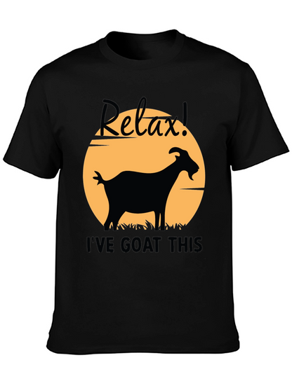 Relax! Ive Goat This Black Graphic T-Shirt