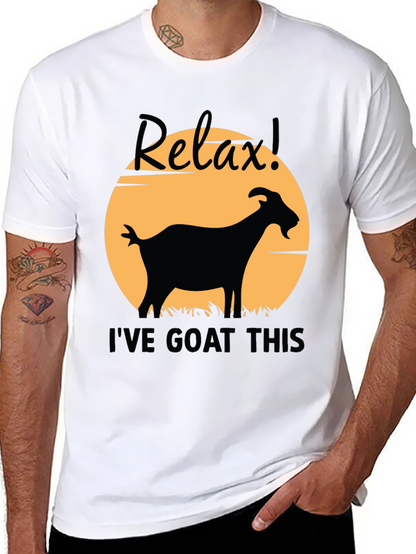 Relax! Ive Goat This Black Graphic T-Shirt