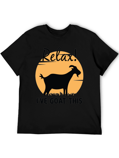 Relax! Ive Goat This Black Graphic T-Shirt