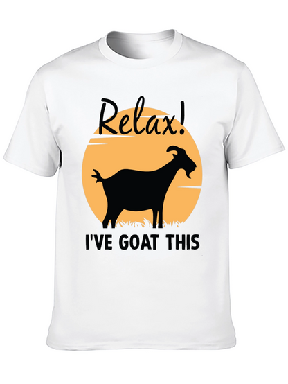 Relax! Ive Goat This Black Graphic T-Shirt