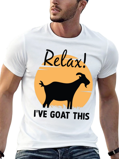 Relax! Ive Goat This Black Graphic T-Shirt