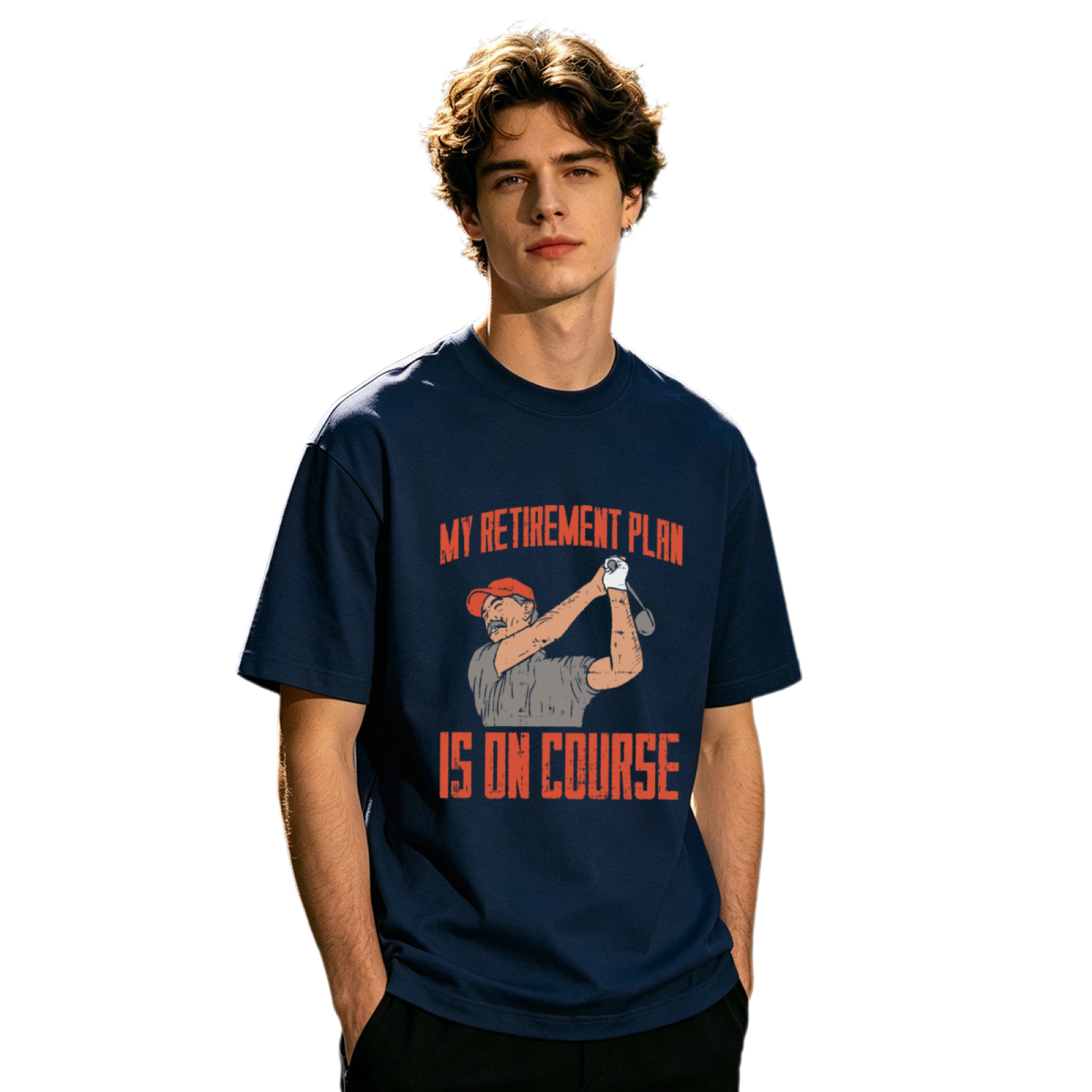 Men's Bold WEIRDO Simple Slogan Trendy Graphic T-Shirt