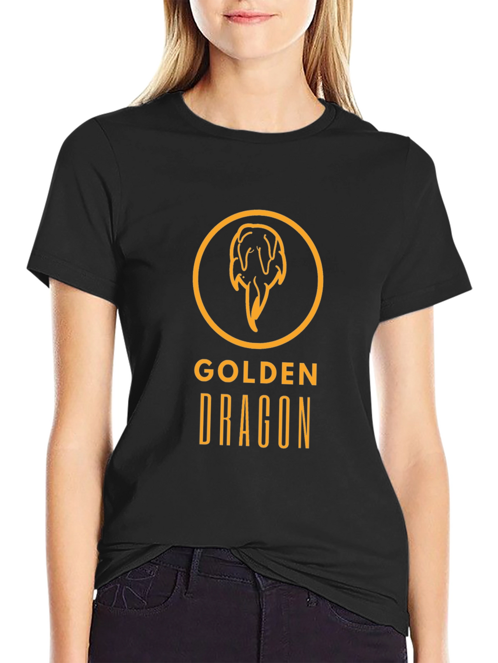 Golden Dragon Graphic Tee - Stylish Mens T-Shirt