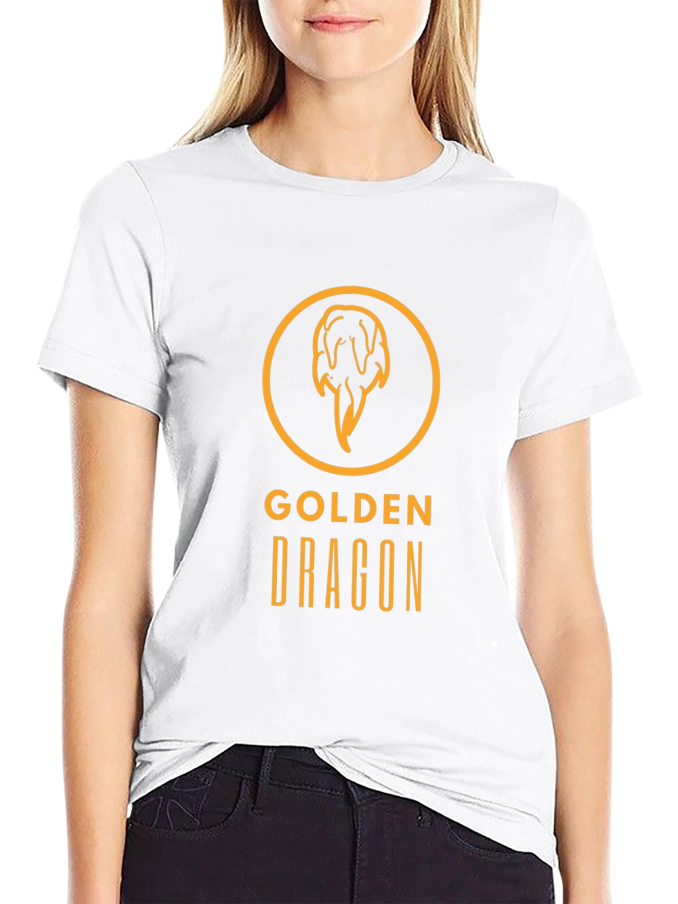 Golden Dragon Graphic Tee - Stylish Mens T-Shirt