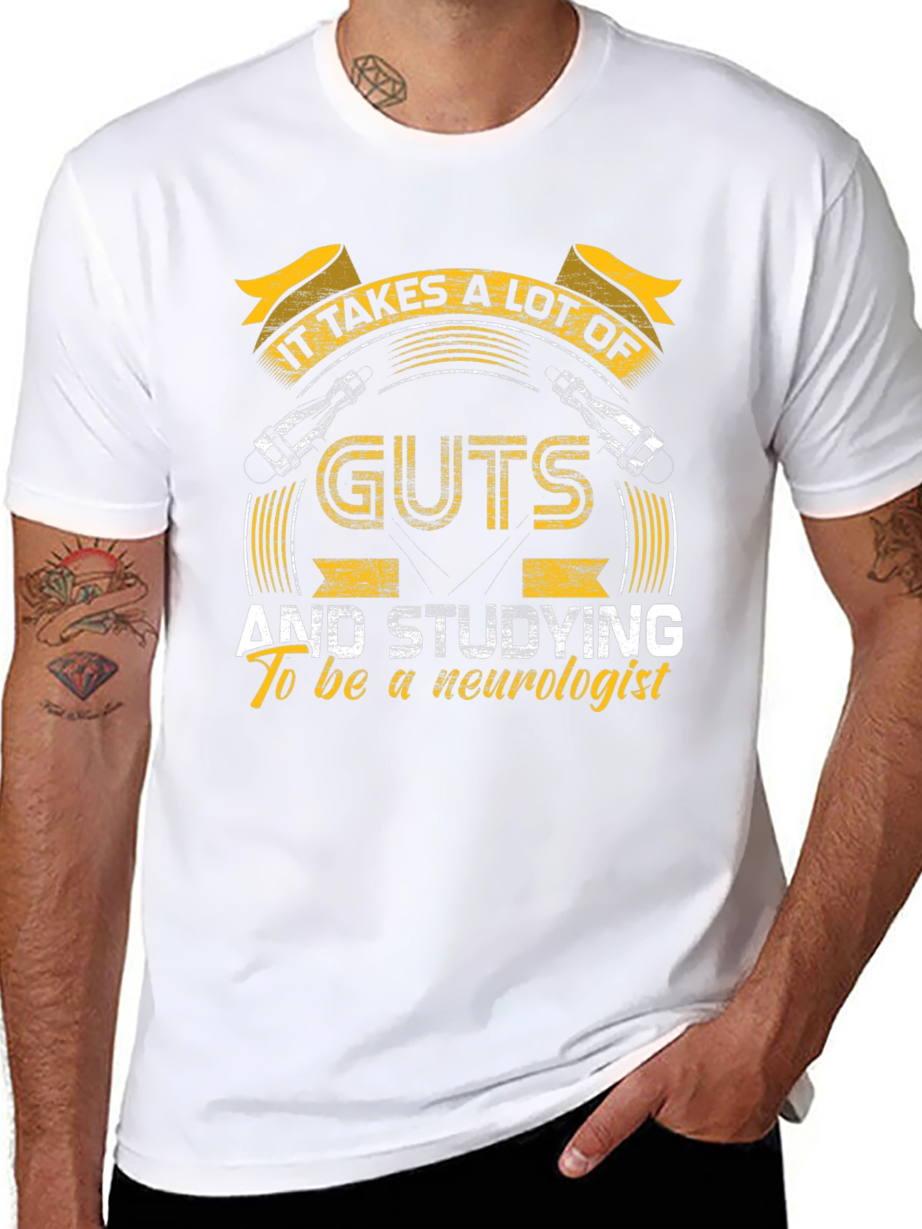 Neurologist T-Shirt - It Takes Guts