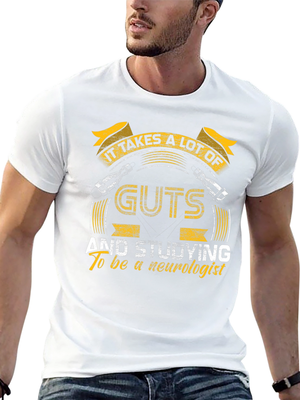 Neurologist T-Shirt - It Takes Guts