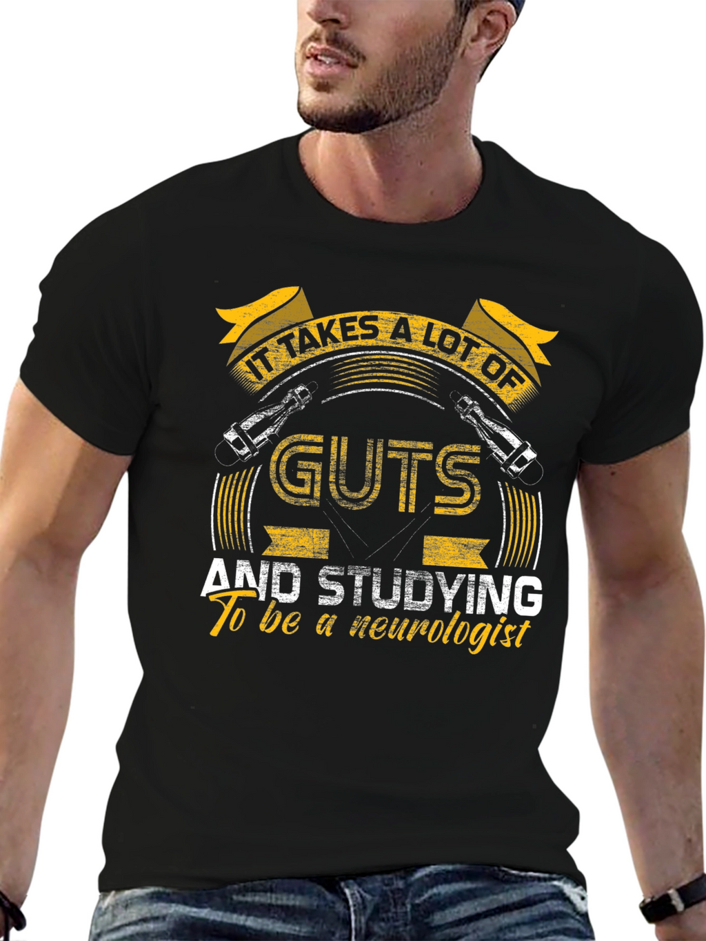 Neurologist T-Shirt - It Takes Guts
