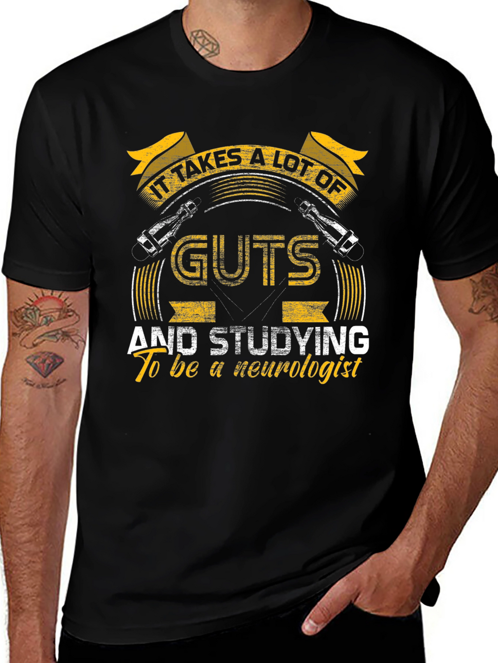 Neurologist T-Shirt - It Takes Guts
