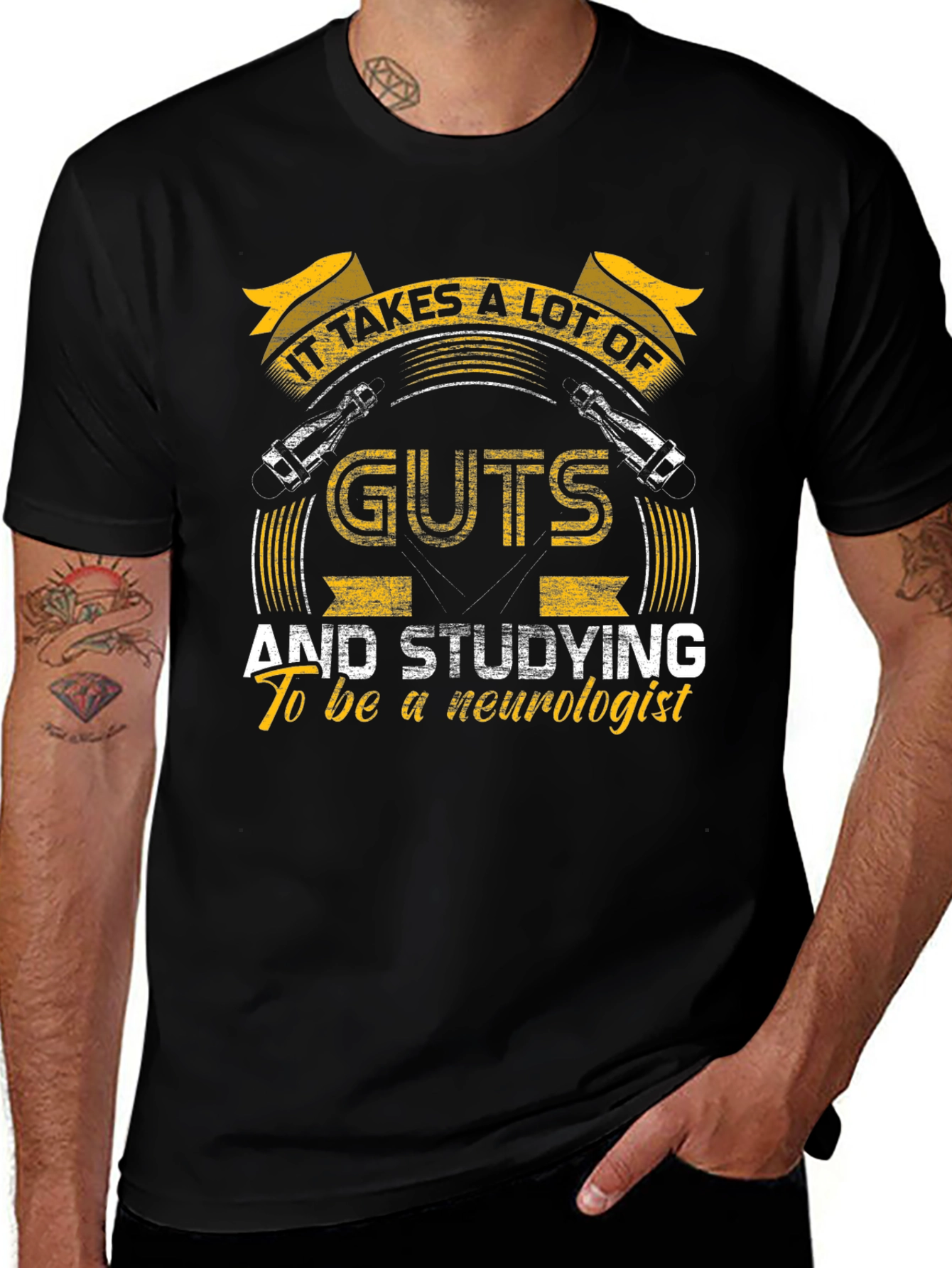 Neurologist T-Shirt - It Takes Guts