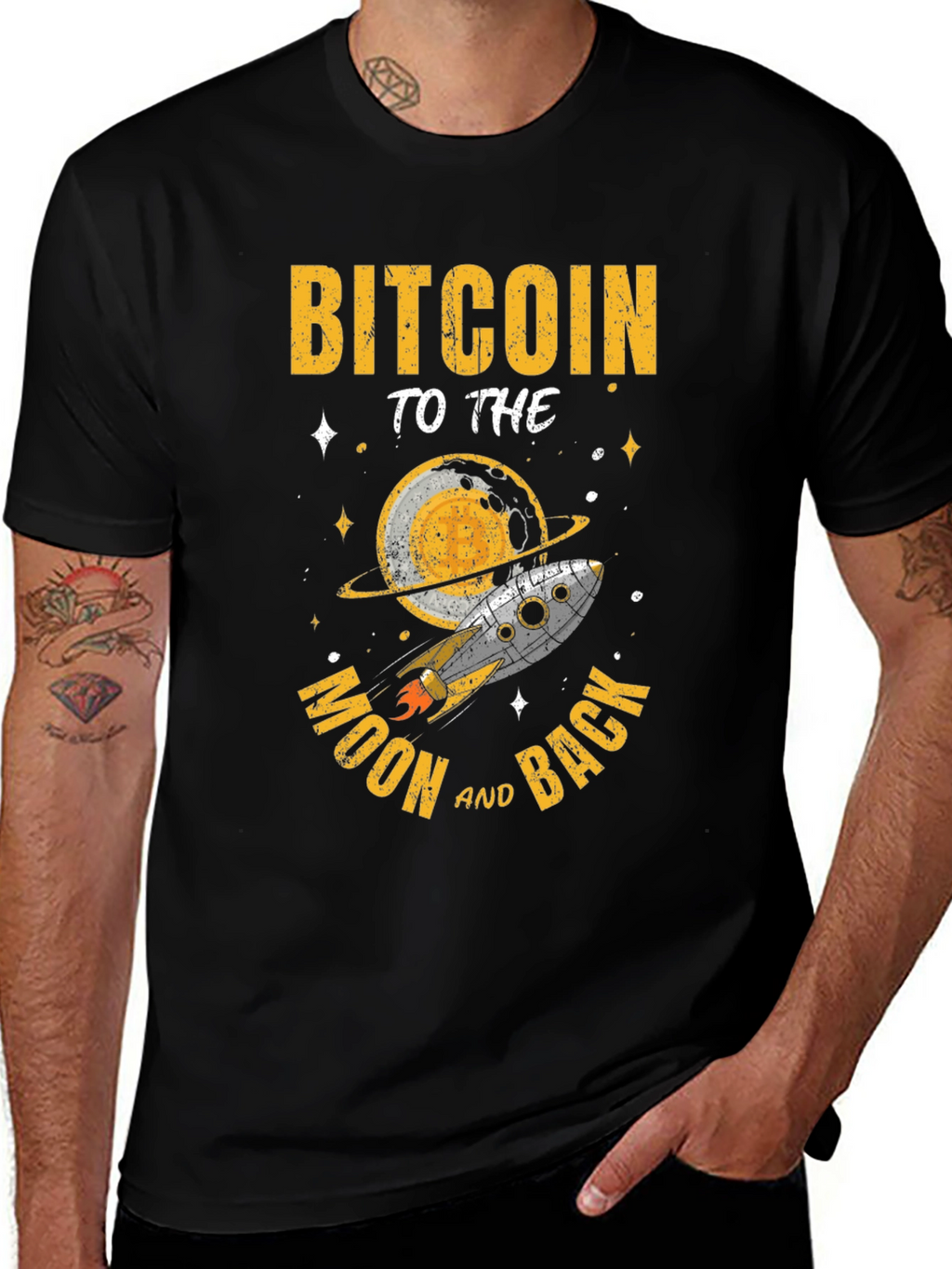 Bitcoin to the Moon T-Shirt