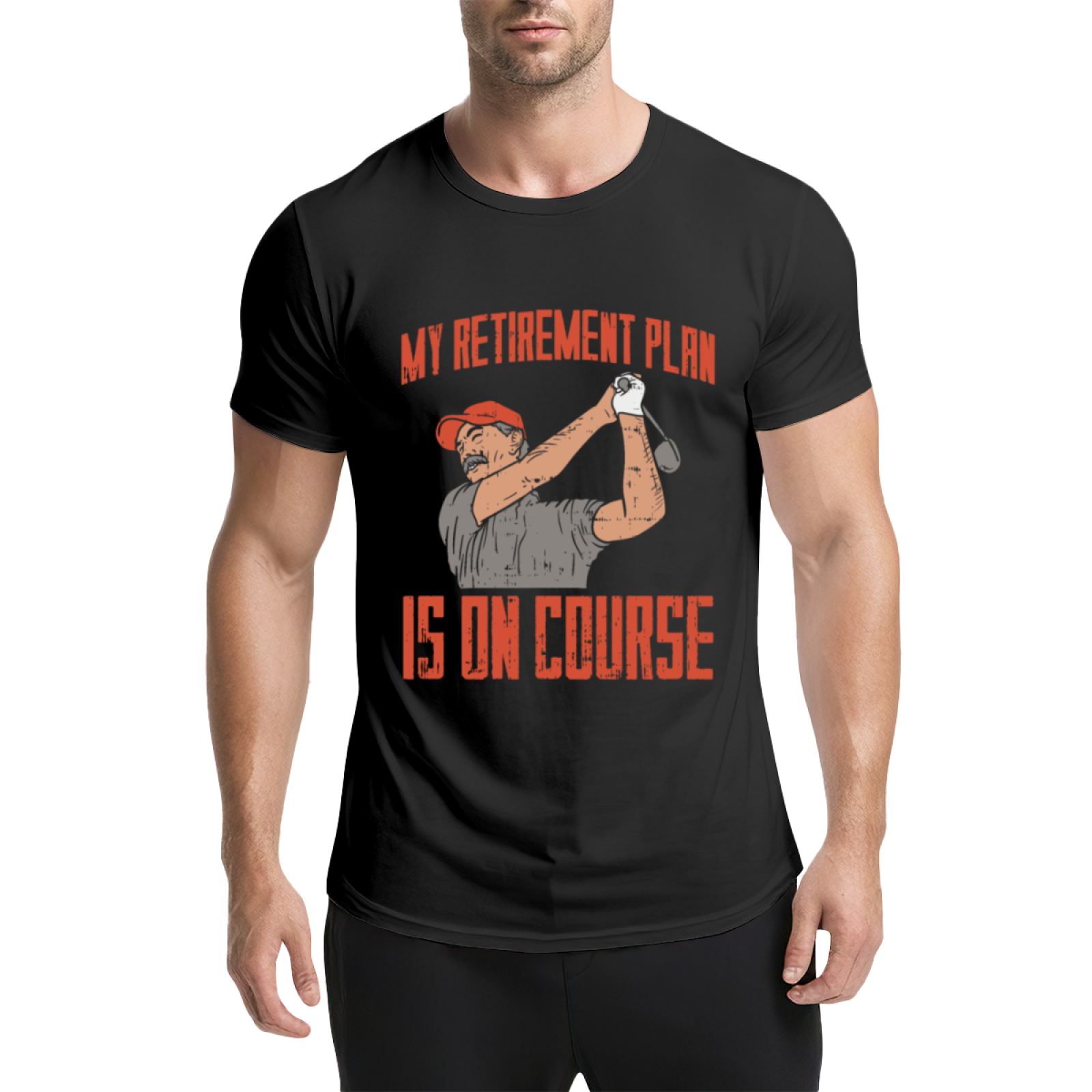 My Retirement Plan Is On Course Golf Lover Vintage Tee