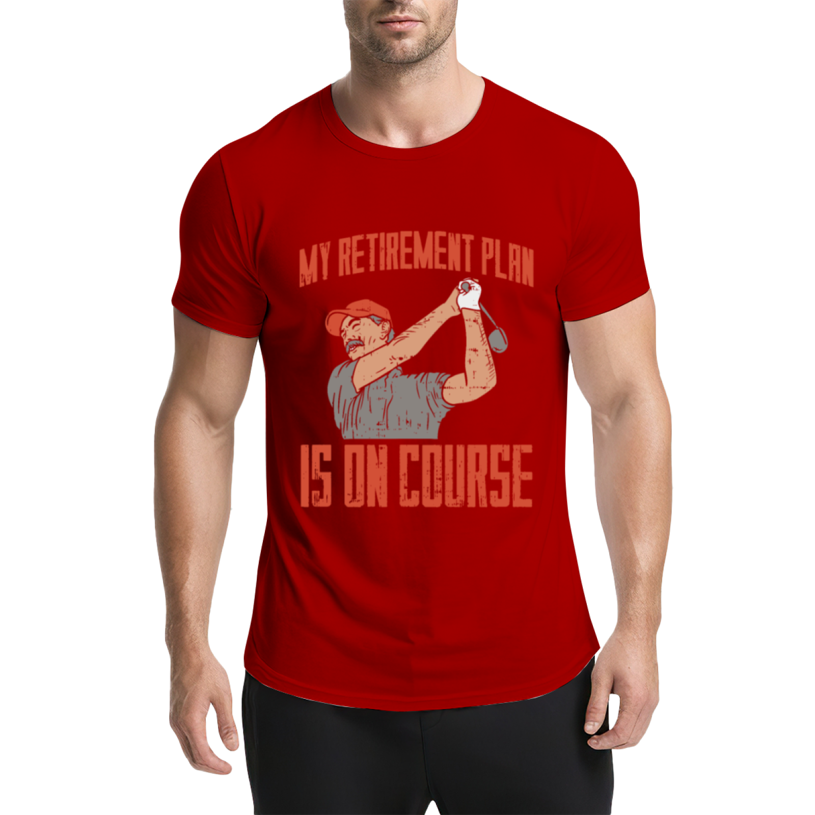 My Retirement Plan Is On Course Golf Lover Vintage Tee