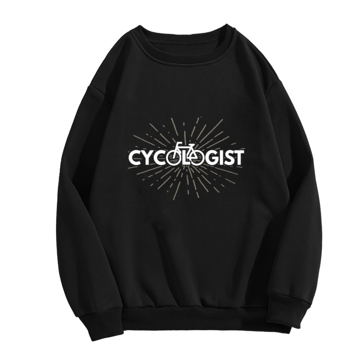 Cycologist Sweatshirt | Funny Bicycle Pun Graphic Crewneck, Cycling Lover Pullover Top, Bike Rider Gift for Men Women