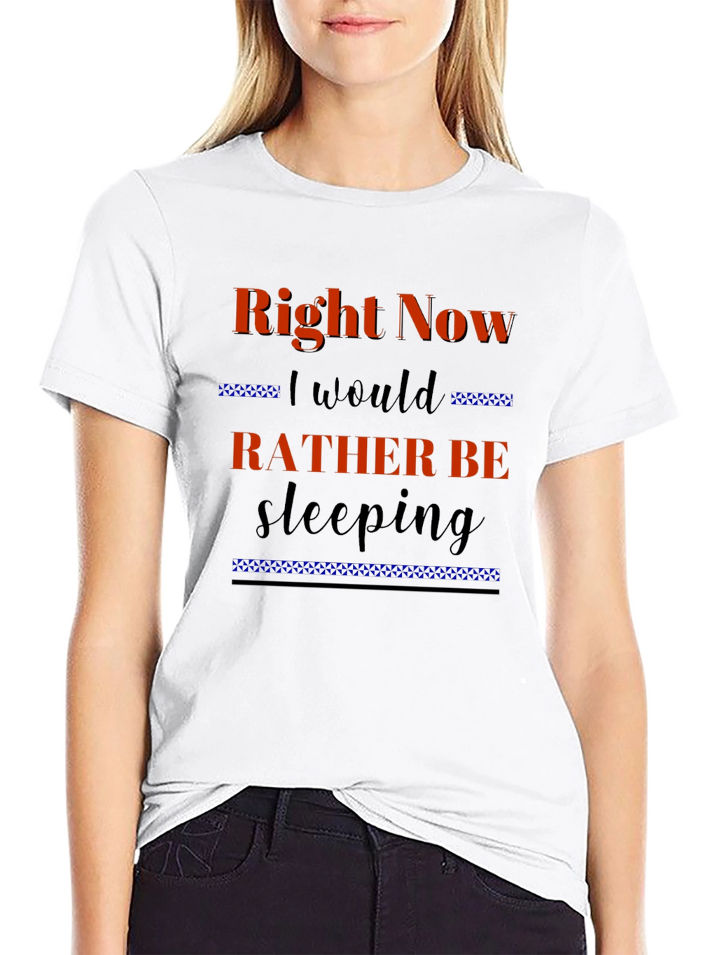 Right Now Id Rather Be Sleeping Black T-Shirt