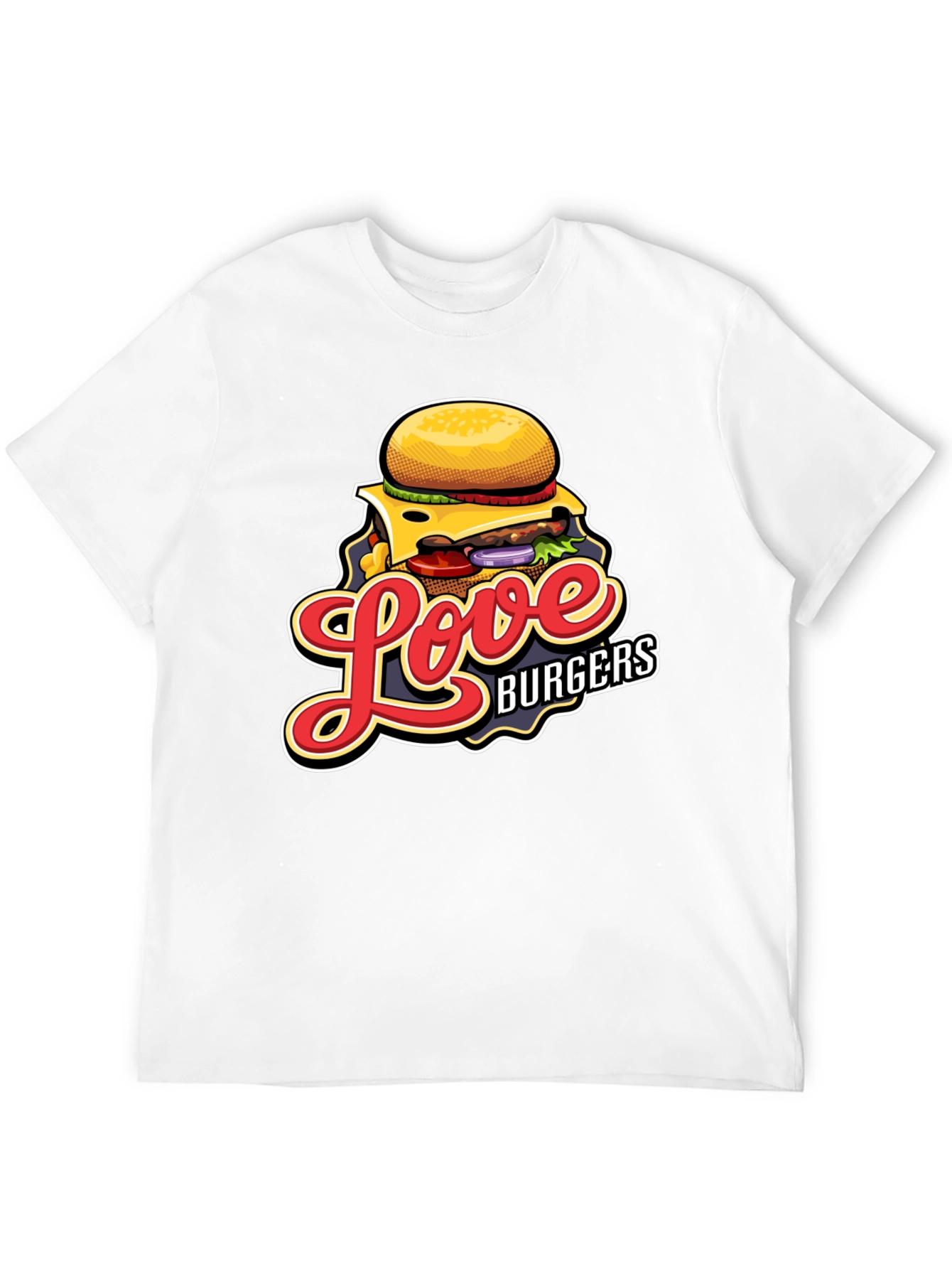 Love Burgers Graphic T-Shirt - Black