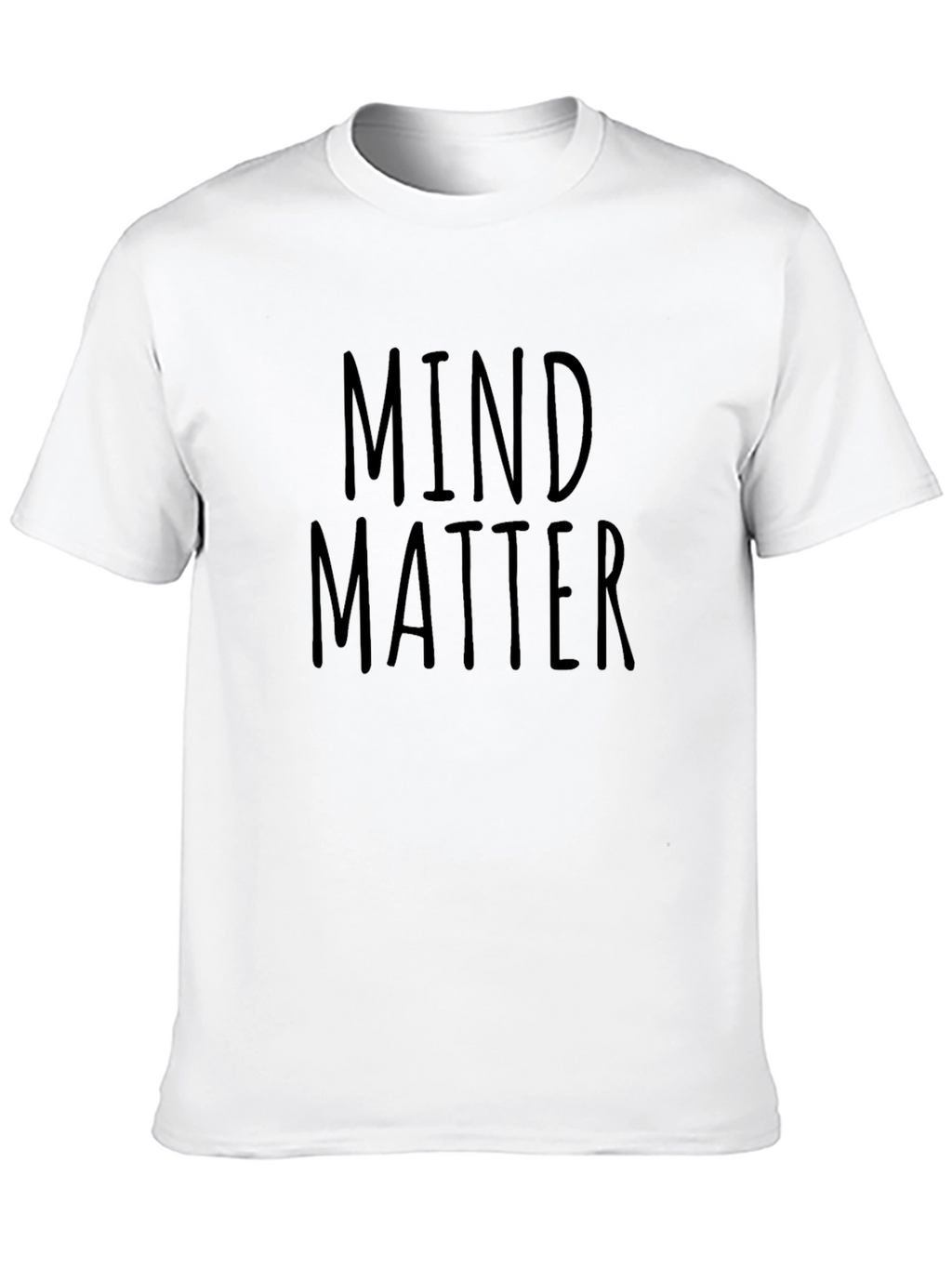 Mind Matter Black Graphic Tee - Soft Cotton Blend