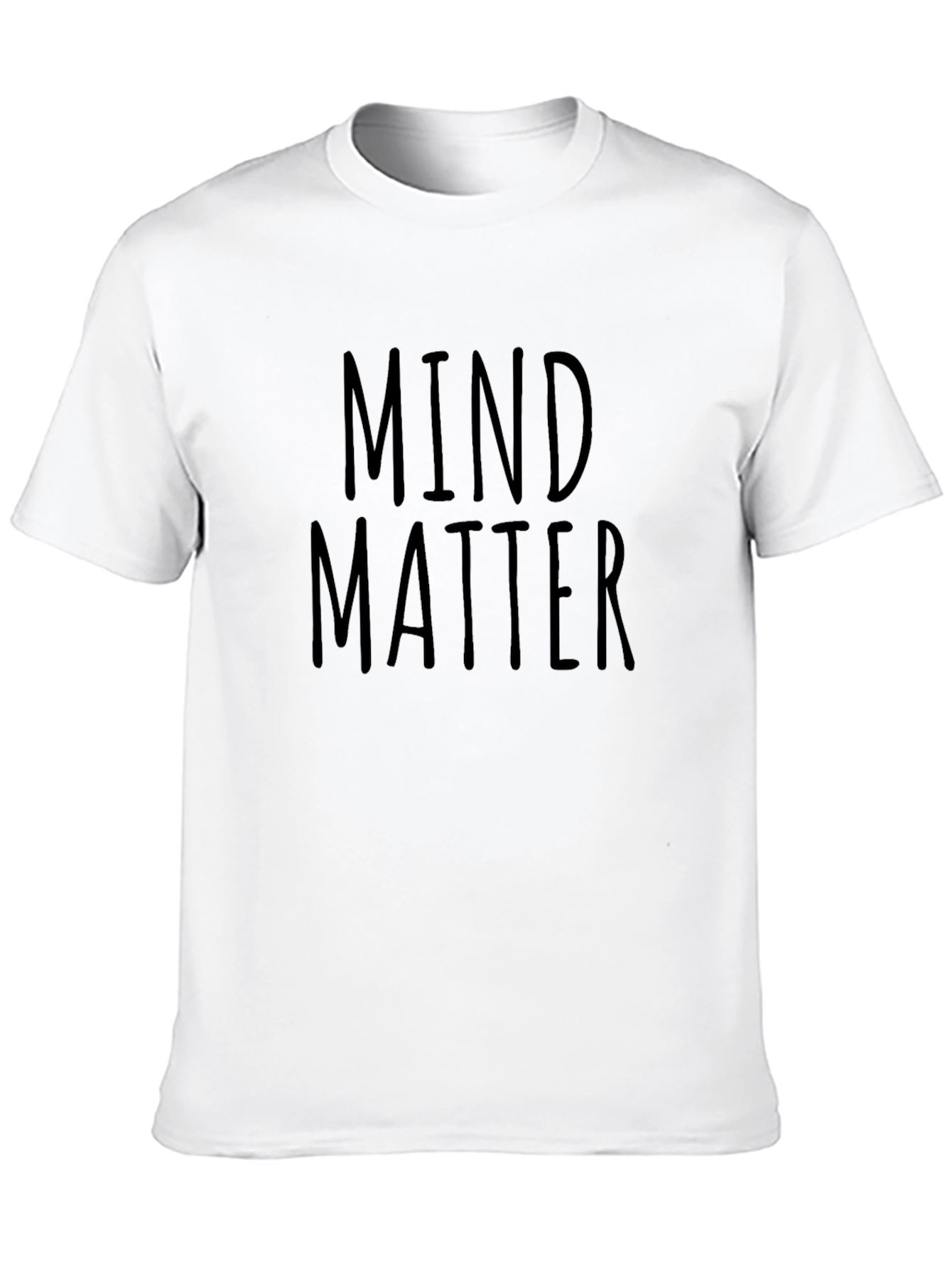 Mind Matter Black Graphic Tee - Soft Cotton Blend