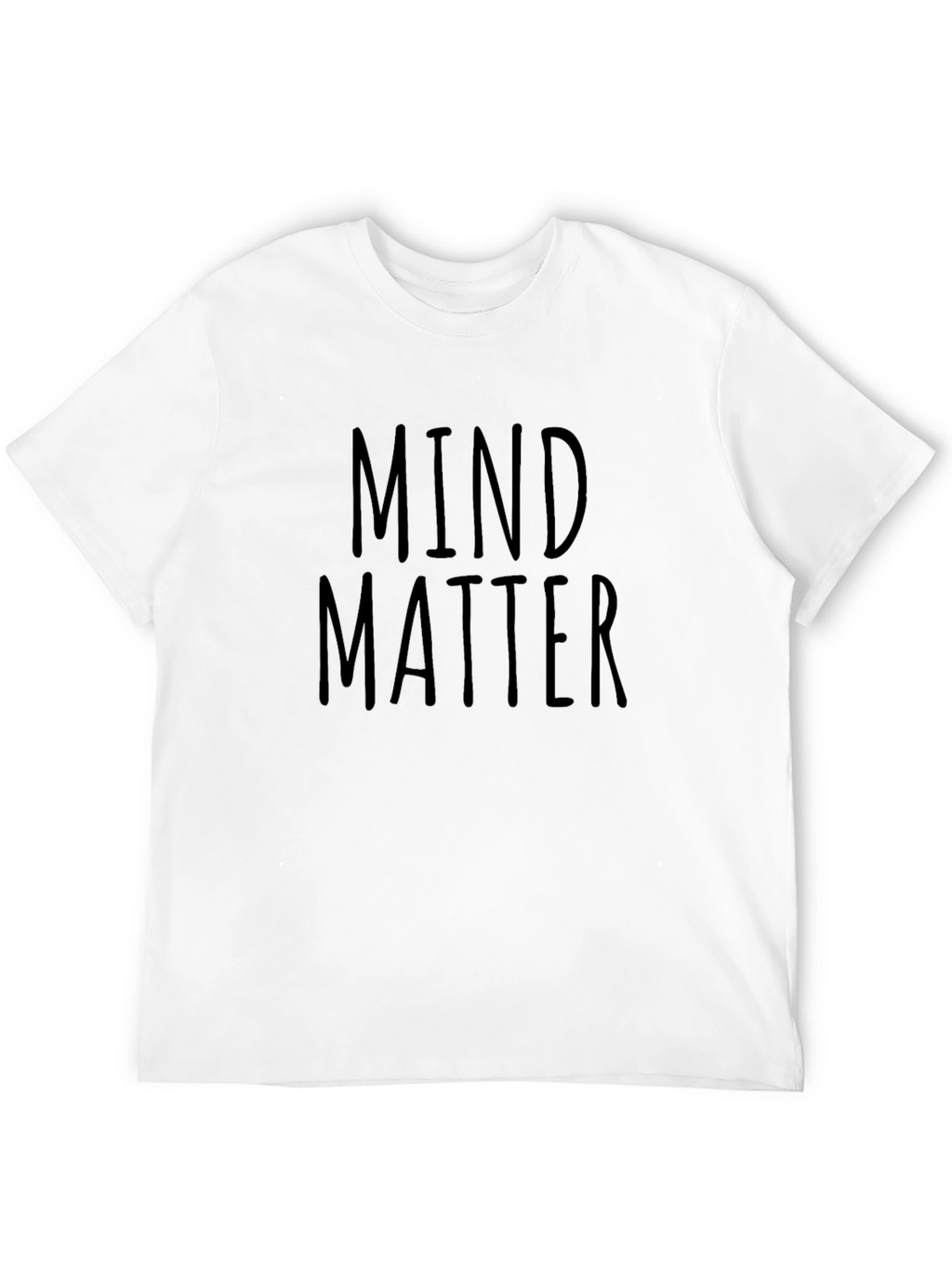 Mind Matter Black Graphic Tee - Soft Cotton Blend
