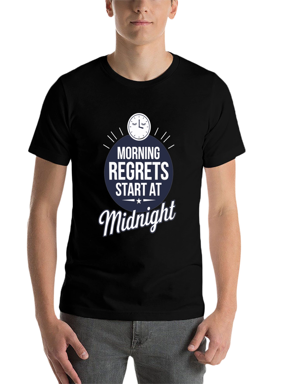 Morning Regrets Midnight Graphic T-Shirt